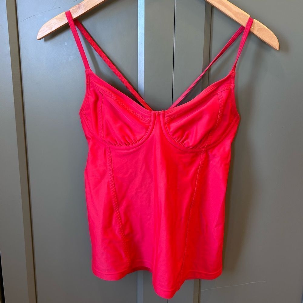 Athleta Red Kaimana Tankini Top